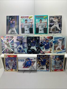 Kris Bryant lot of 13 (Cubs, Giants, Rockies)